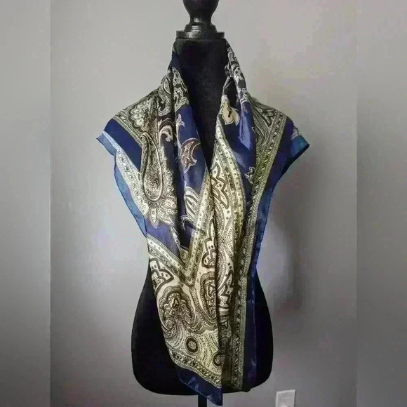 Accessories - Blue and Tan Scarf